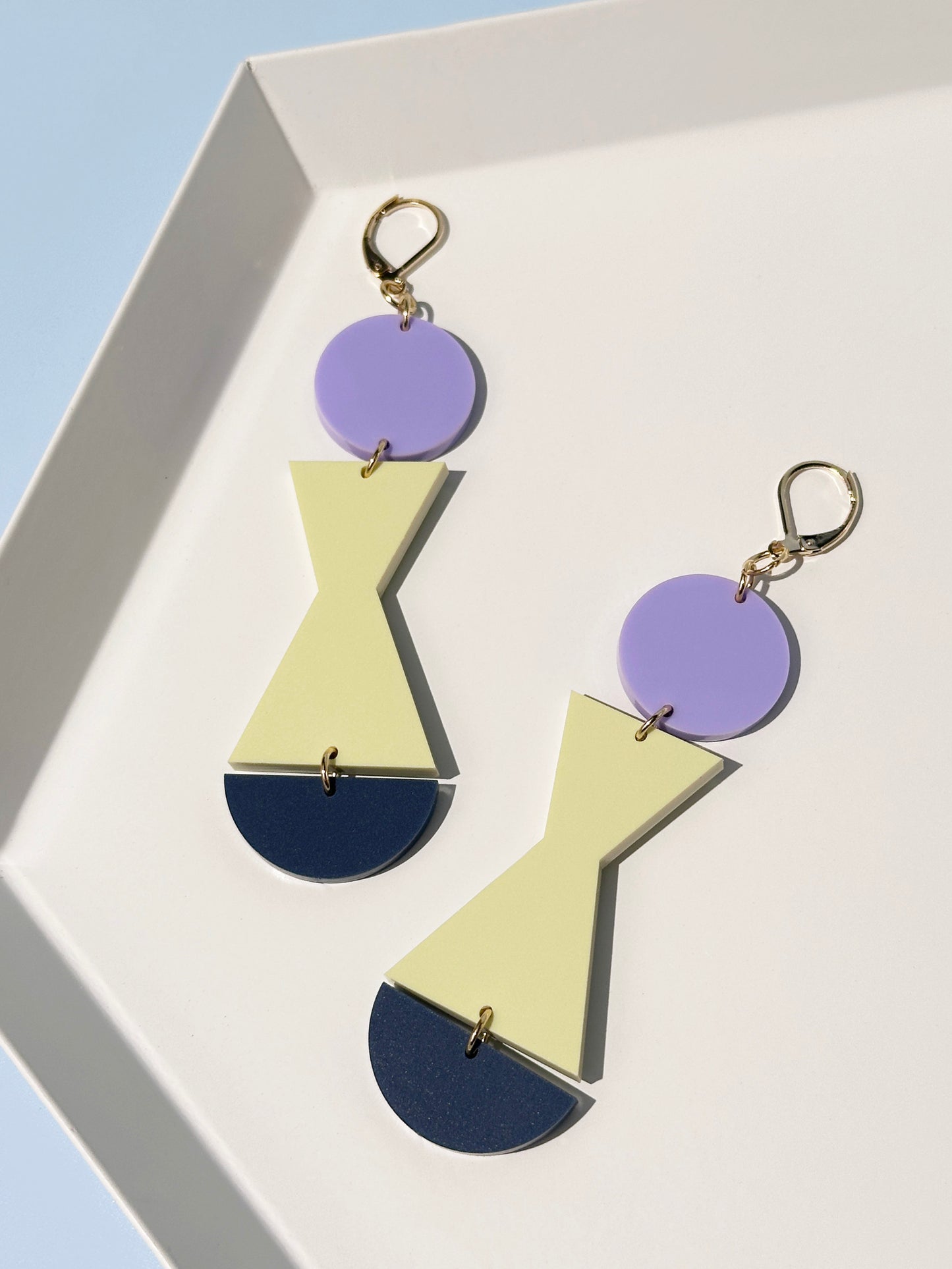 Abstract Shape Dangle Earrings