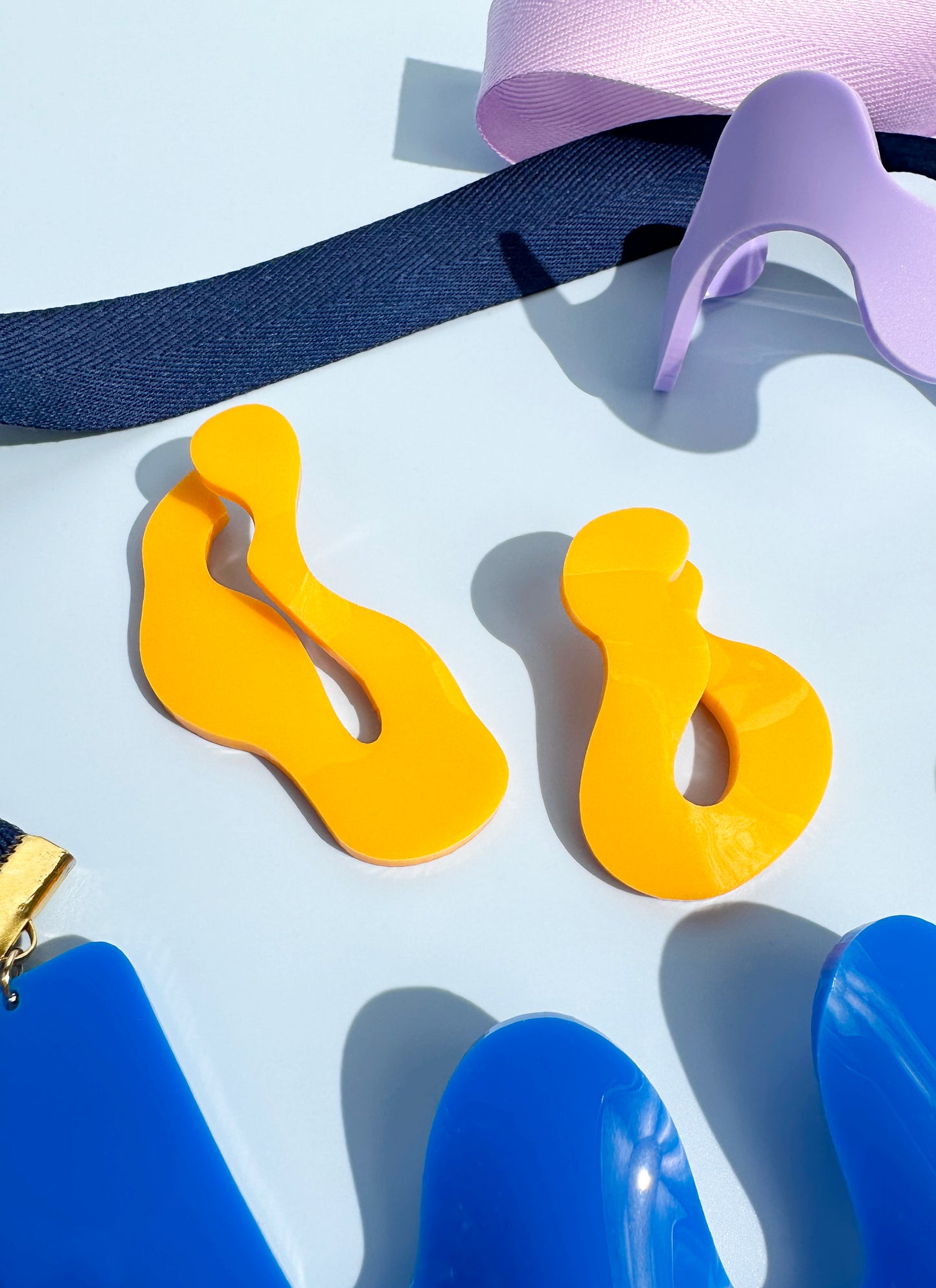 Wave Asymmetric Stud Earrings