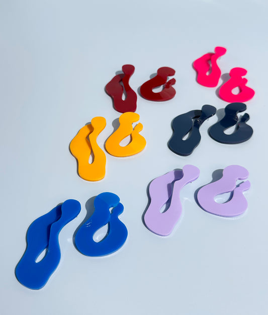 Wave Asymmetric Stud Earrings