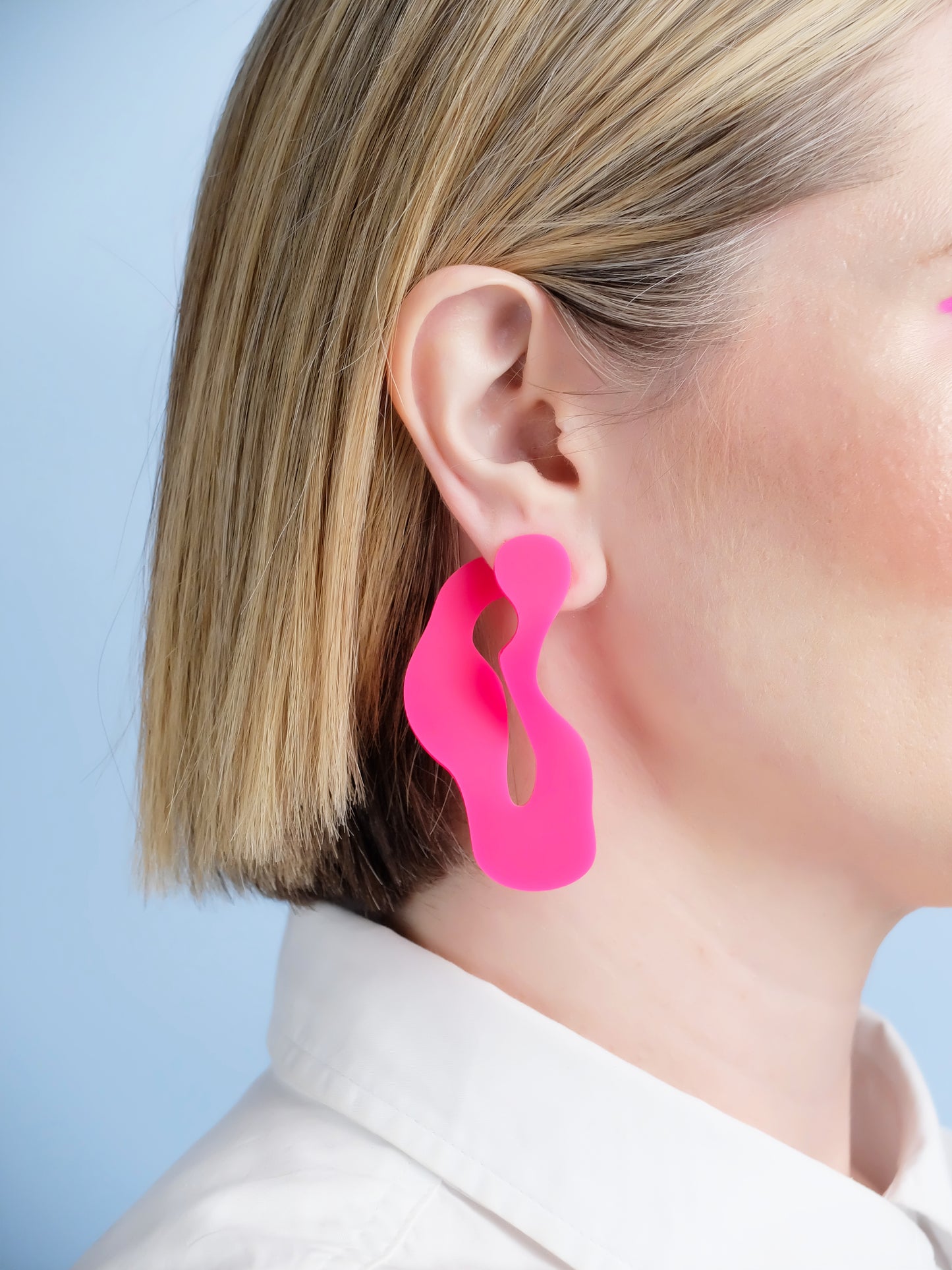 Wave Asymmetric Stud Earrings