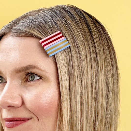 Striped Hair Clip | Small