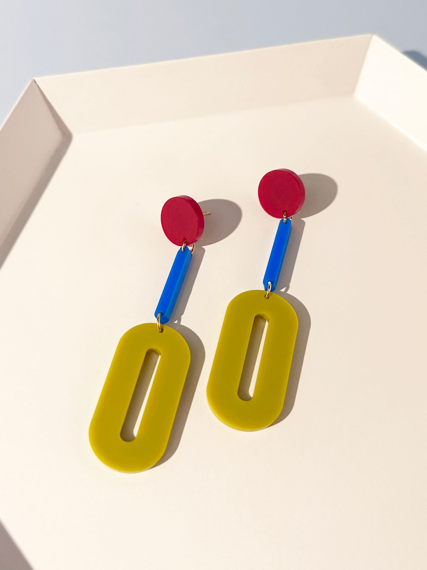 Oval Drop Earrings