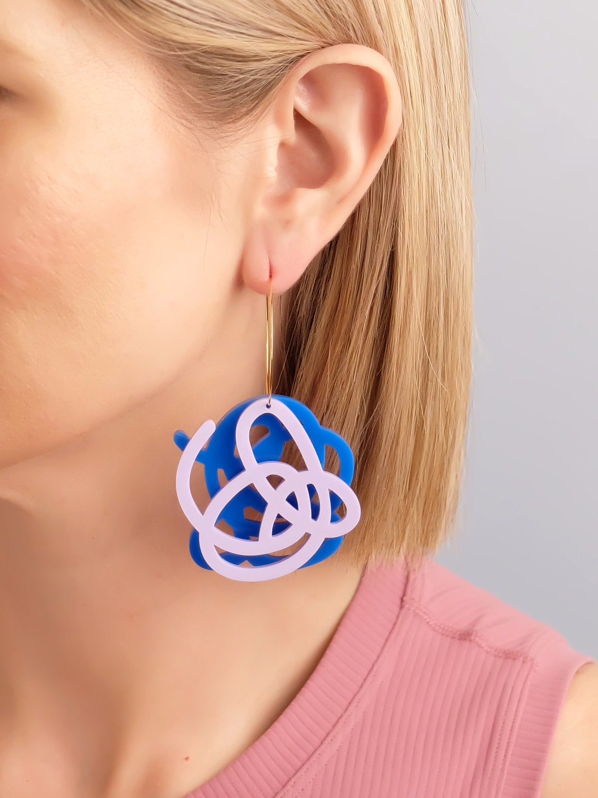 Artist Scribble Customizable Layered Hoops