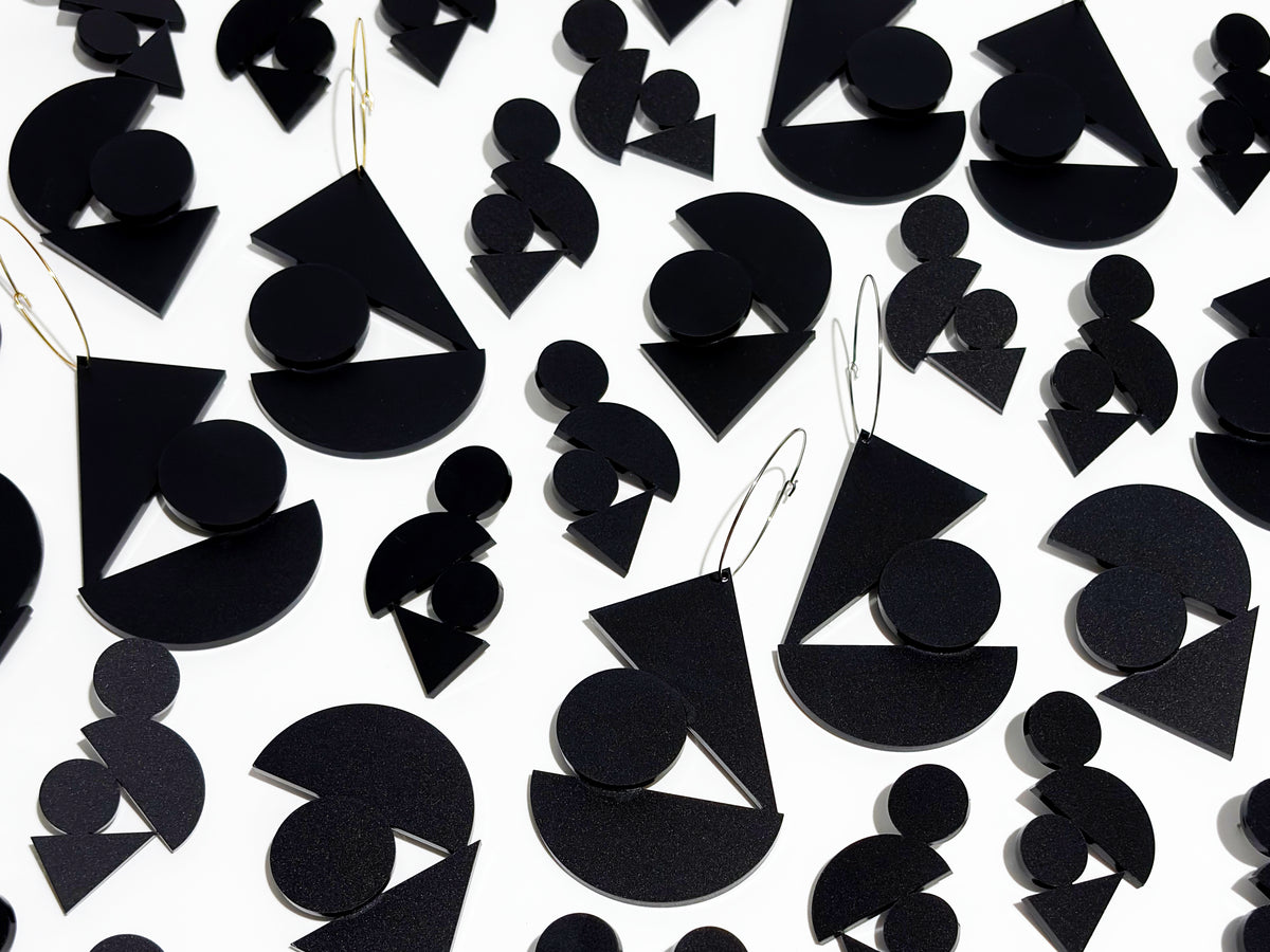 Shape Stack Stud Earrings