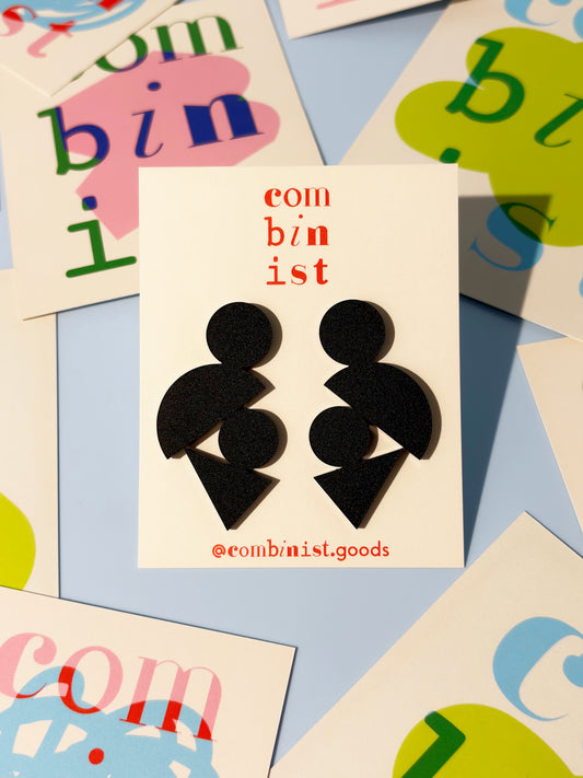 Shape Stack Stud Earrings
