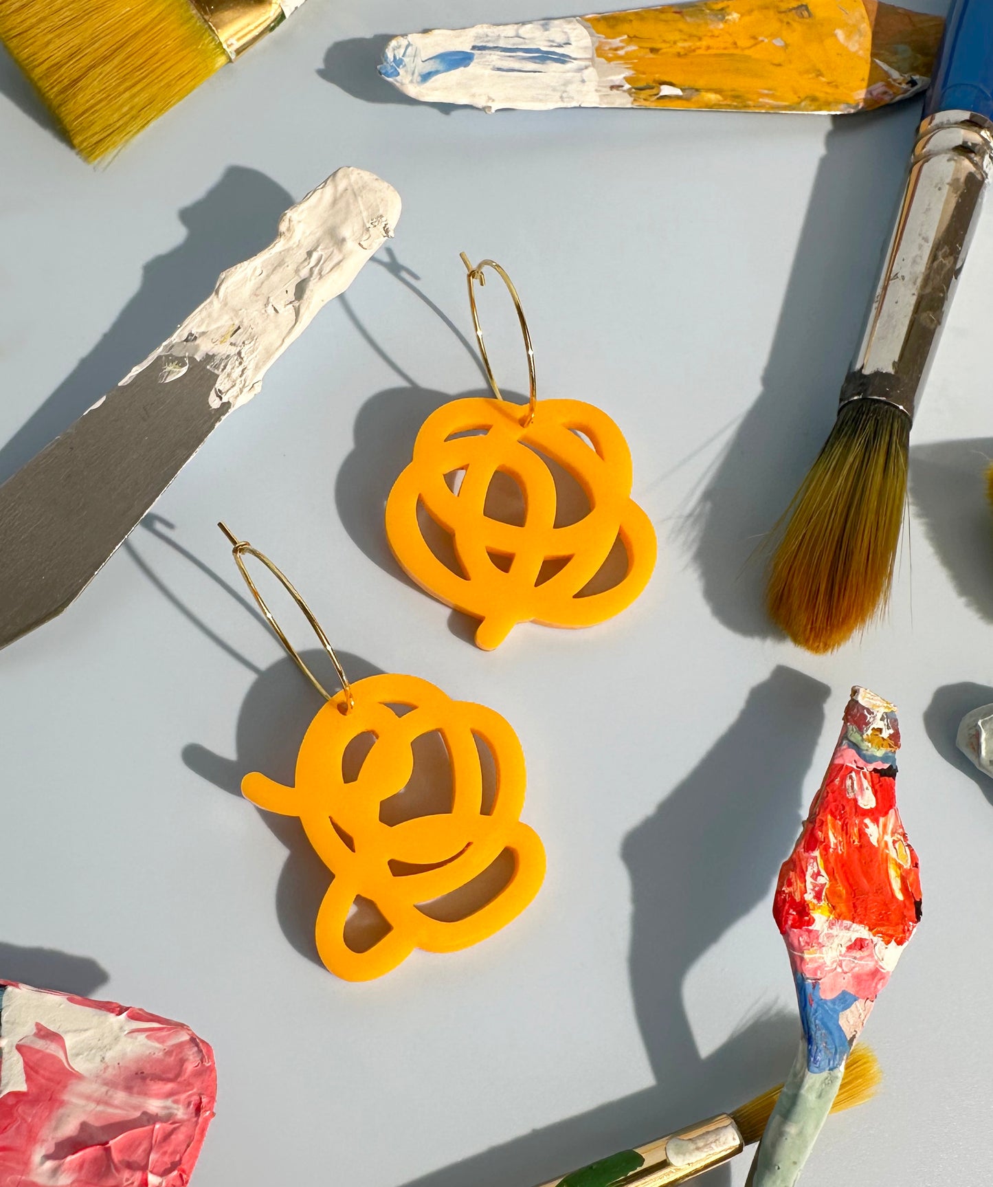 Artist Scribble Small Hoops
