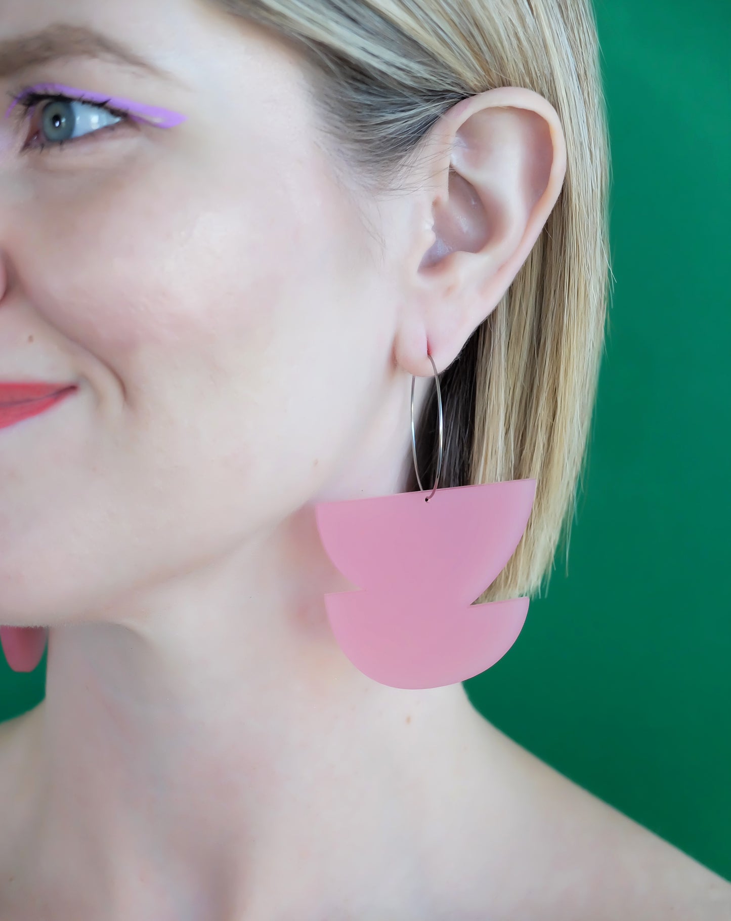 ARTIST Hoop Earrings | Pink