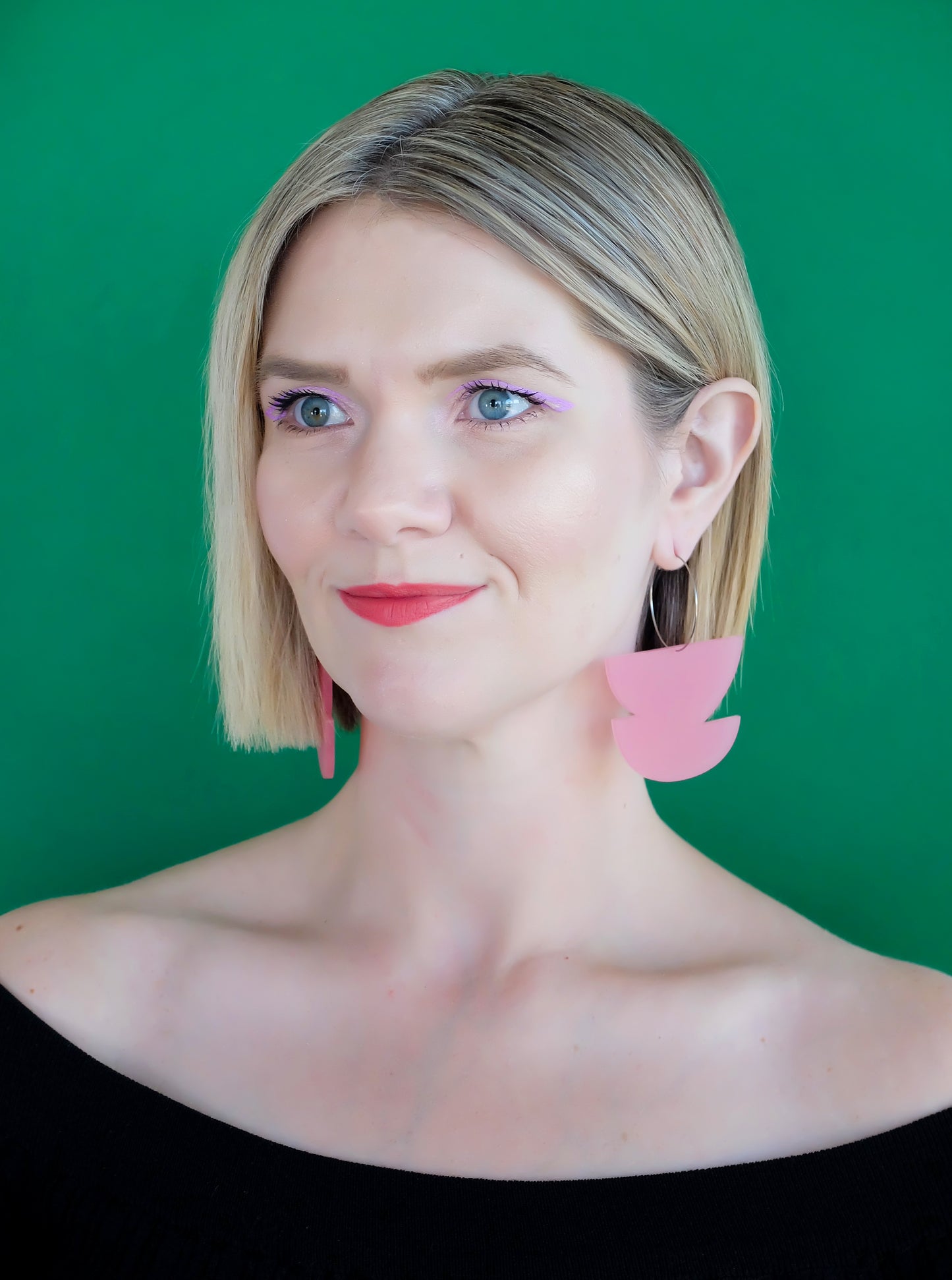 ARTIST Hoop Earrings | Pink