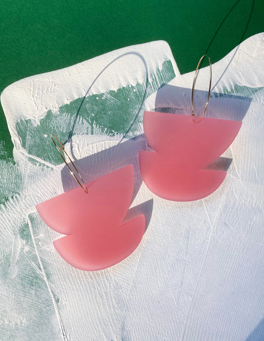 ARTIST Hoop Earrings | Pink