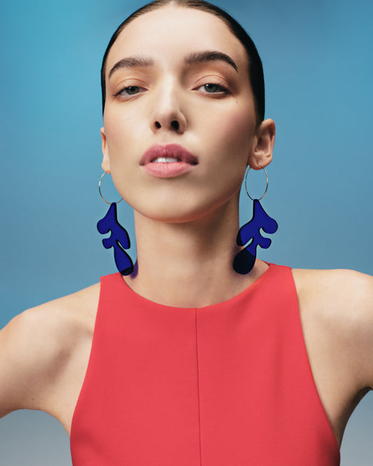 ARTIST Hoop Earrings | Blue