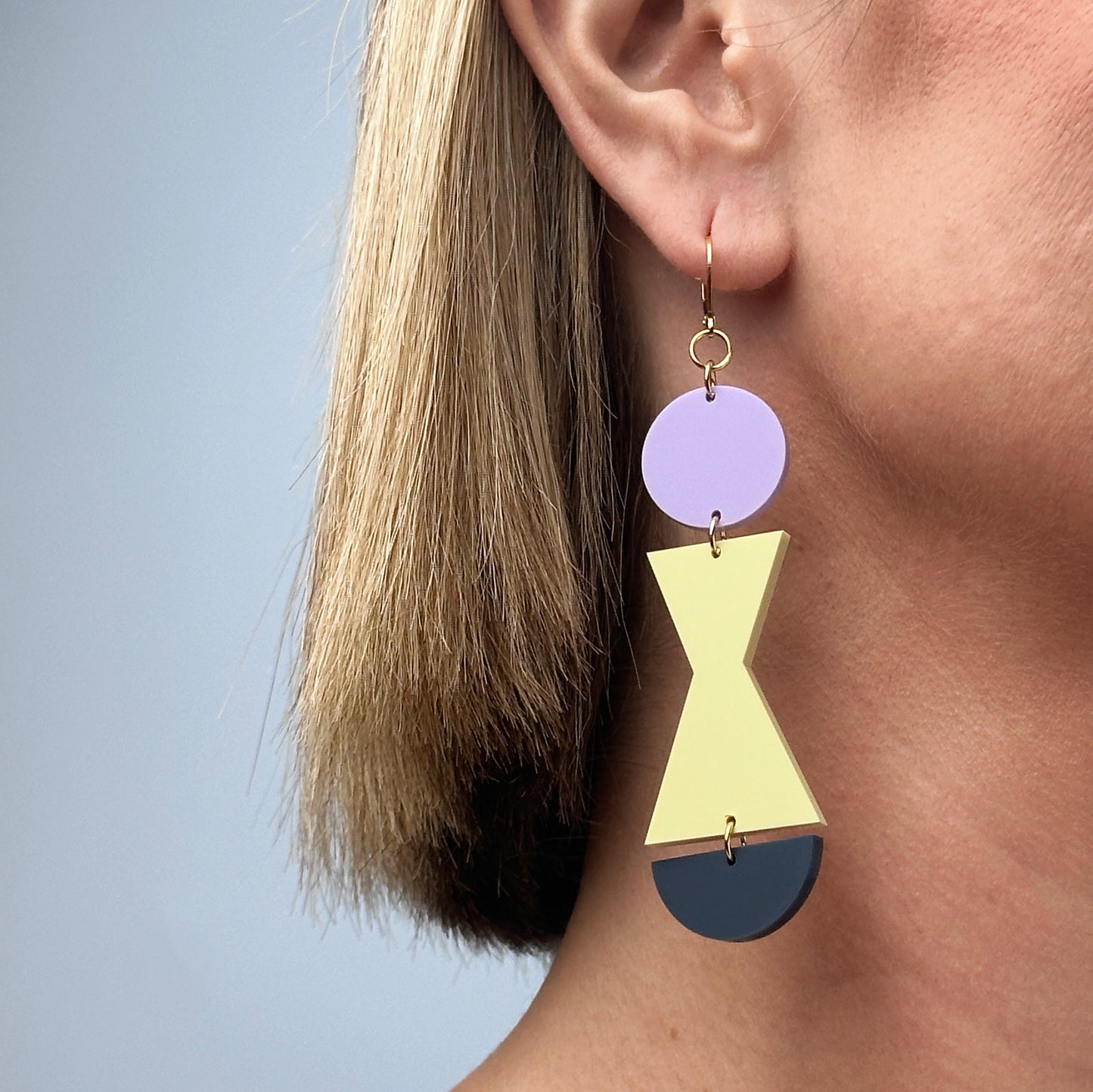Abstract Shape Dangle Earrings