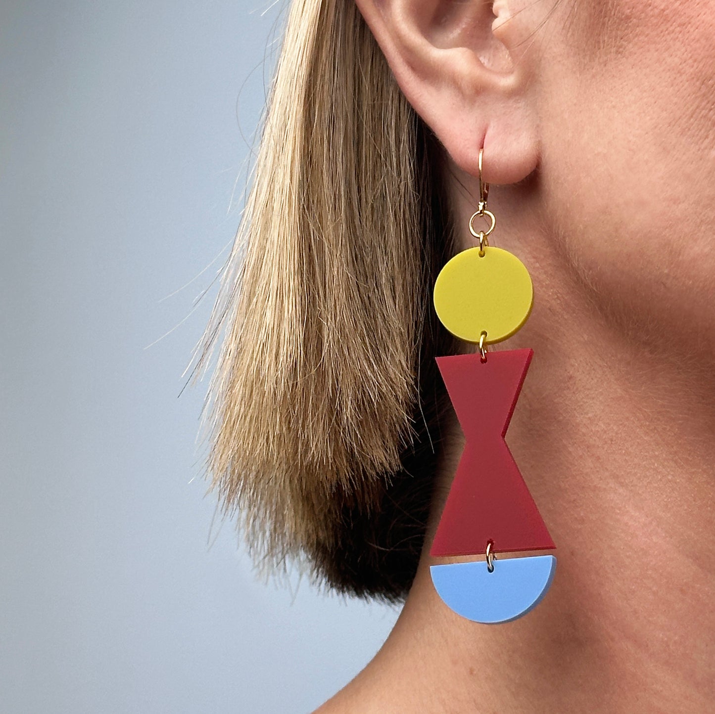 Abstract Shape Dangle Earrings