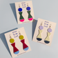 Abstract Shape Dangle Earrings