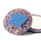 Chunky Glitter Pocket Mirror - Blue