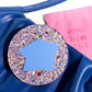 Chunky Glitter Pocket Mirror - Blue