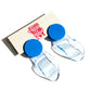 IN Waves Mismatched Studs | Transparent Blue