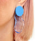 IN Waves Mismatched Studs | Transparent Blue