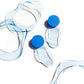 IN Waves Mismatched Studs | Transparent Blue