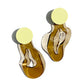 IN Waves Mismatched Studs | Transparent Bronze