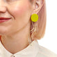 IN Waves Mismatched Studs | Transparent Yellow