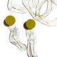 IN Waves Mismatched Studs | Transparent Yellow