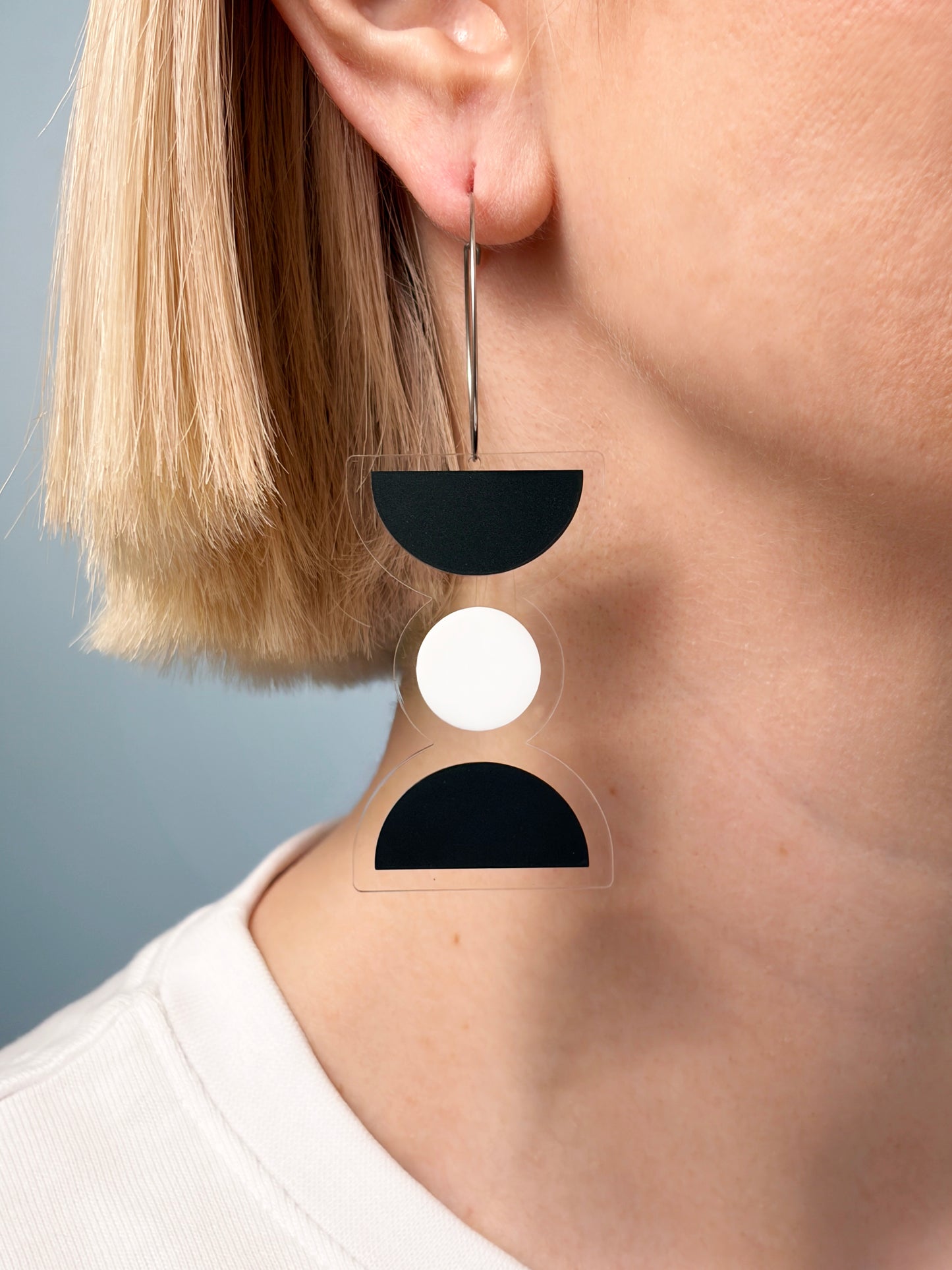 FLOATFORM Large Earrings | Gold or Silver