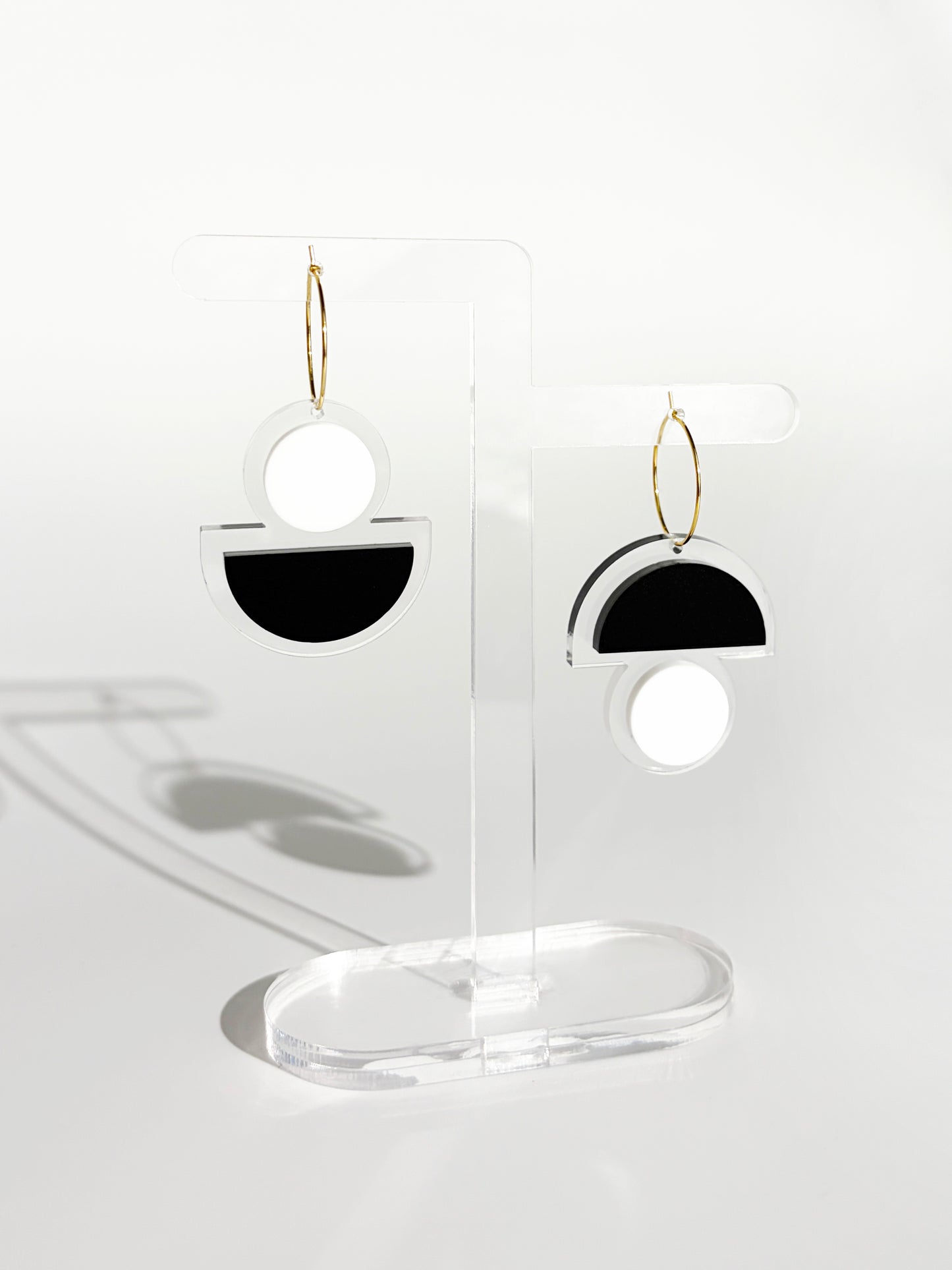 FLOATFORM Small Mismatched Earrings | Gold or Silver
