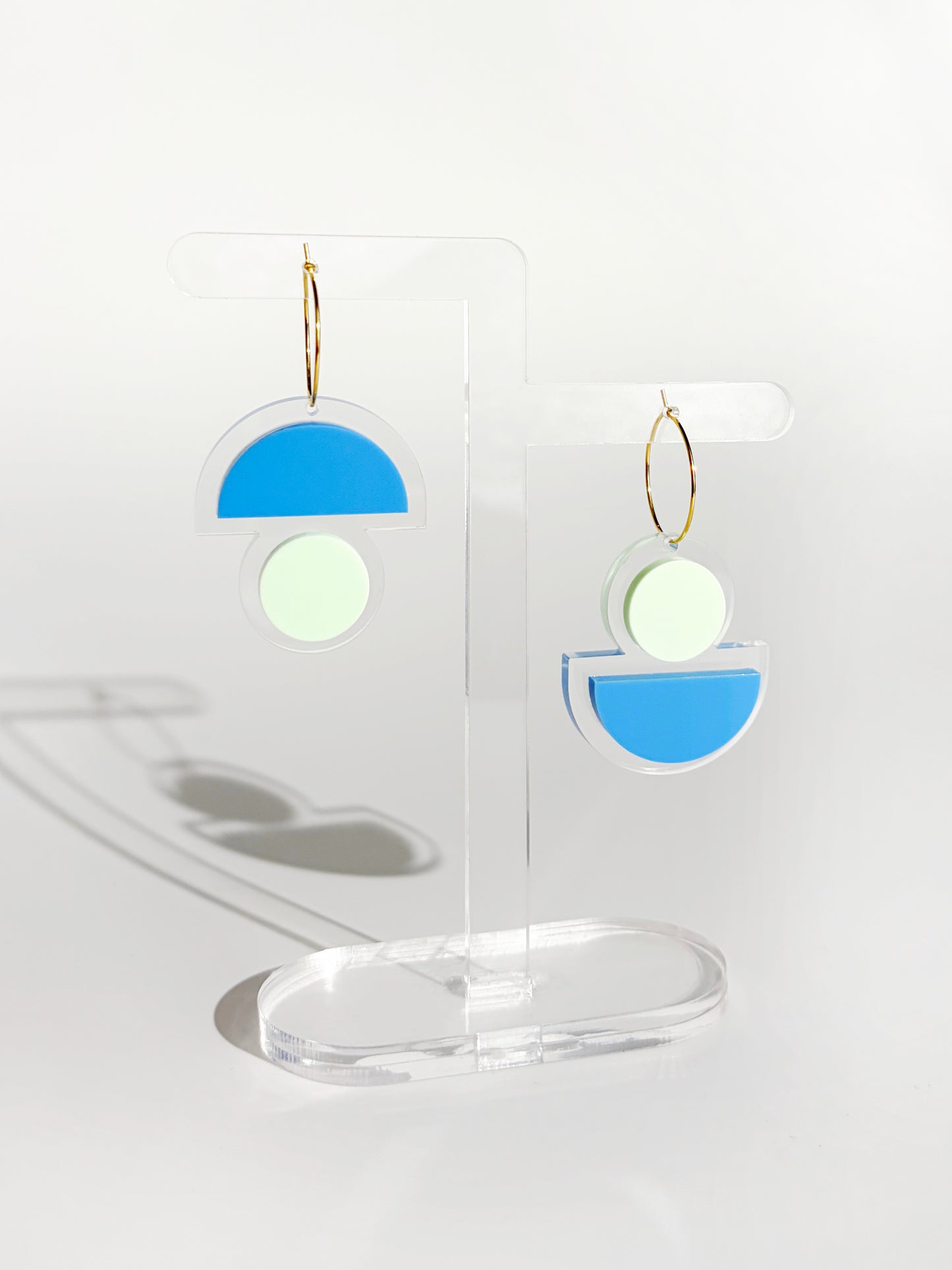 FLOATFORM Small Mismatched Earrings | Gold or Silver