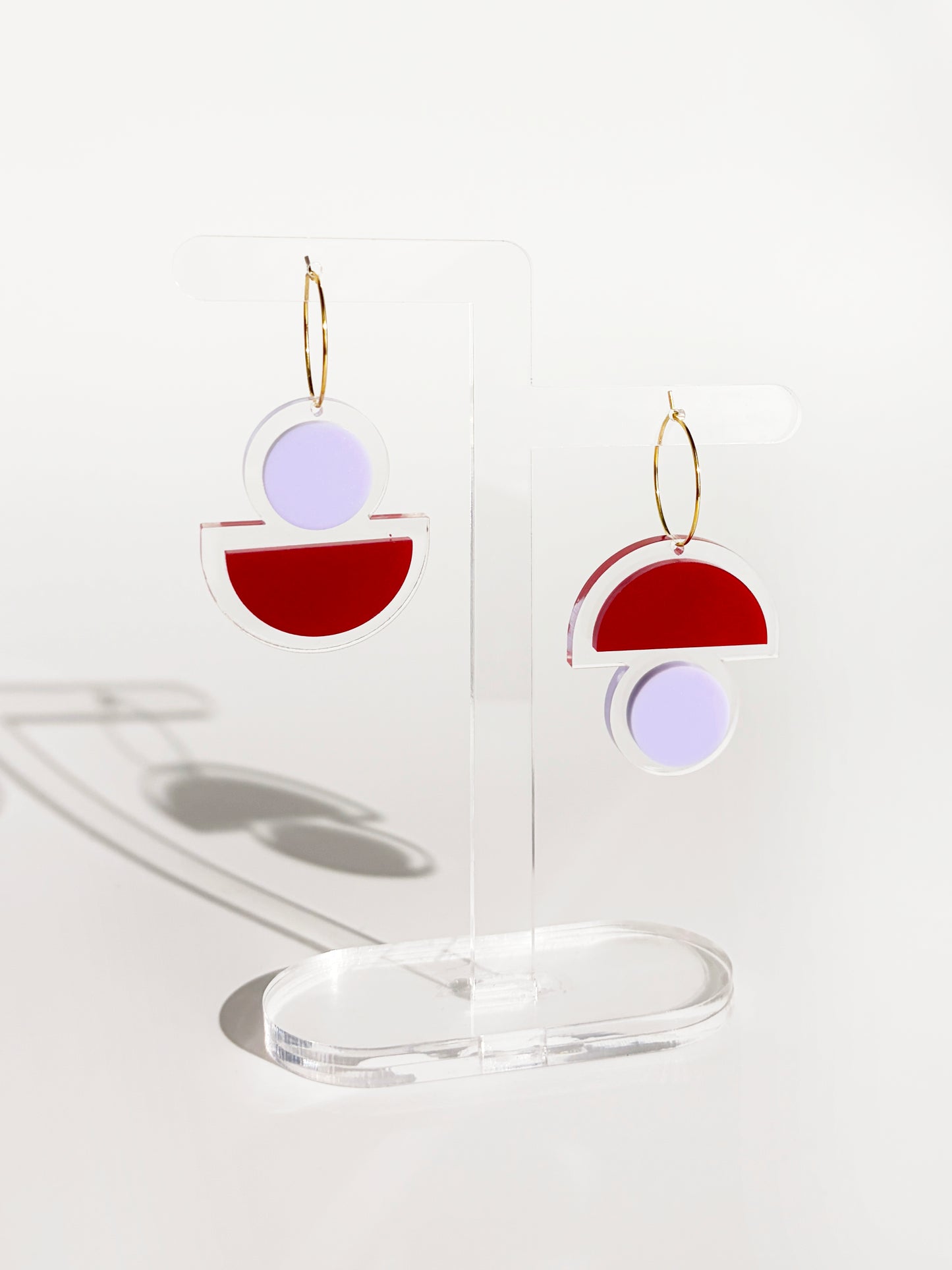 FLOATFORM Small Mismatched Earrings | Gold or Silver