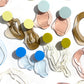 IN Waves Mismatched Studs | Transparent Blue