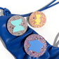 Chunky Glitter Pocket Mirror - Blue