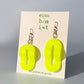 Mismatched Length Wavy Oval Chain Earrings