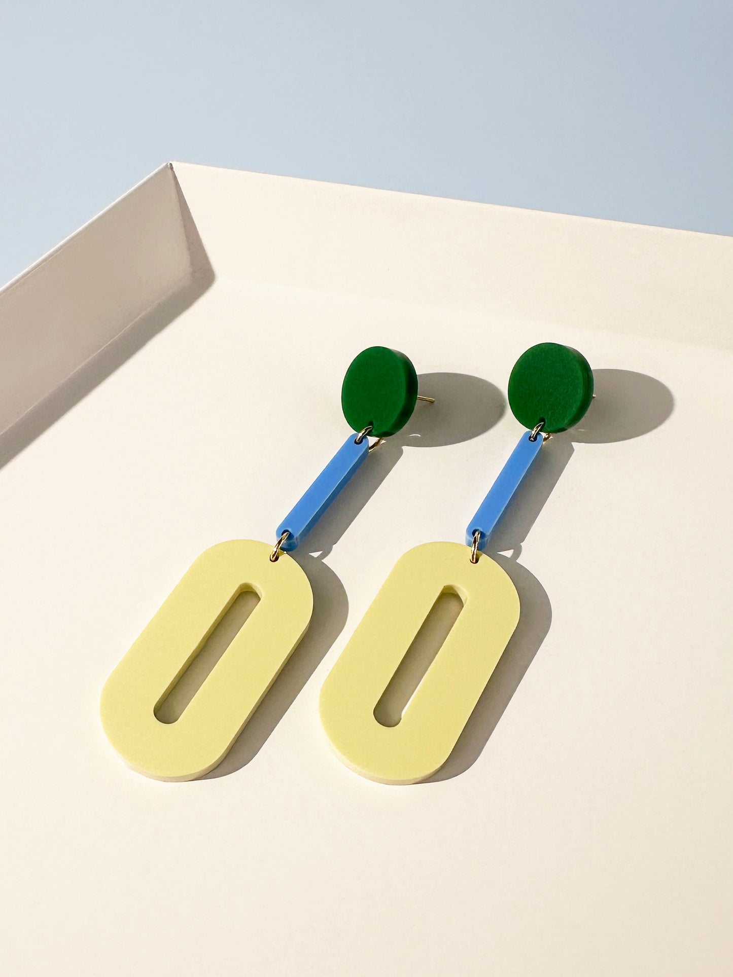 Oval Drop Earrings