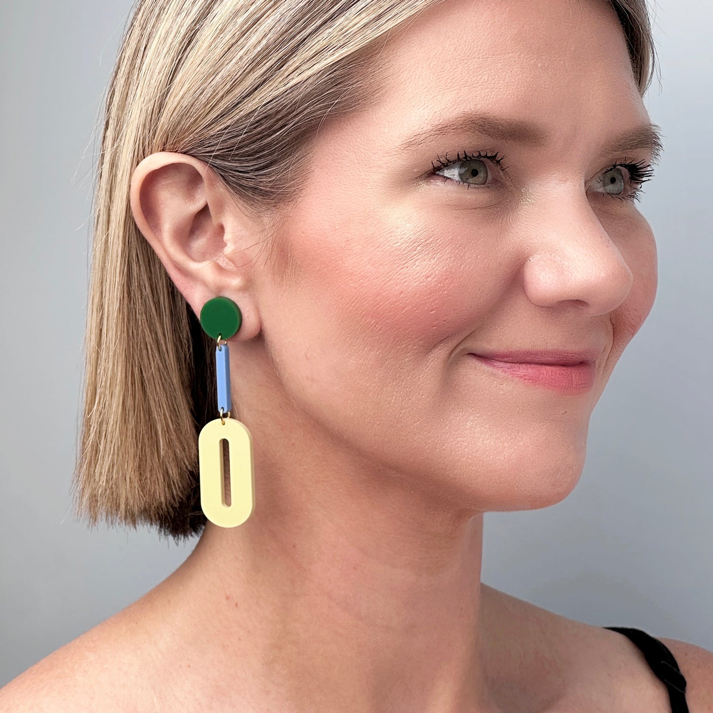 Oval Drop Earrings