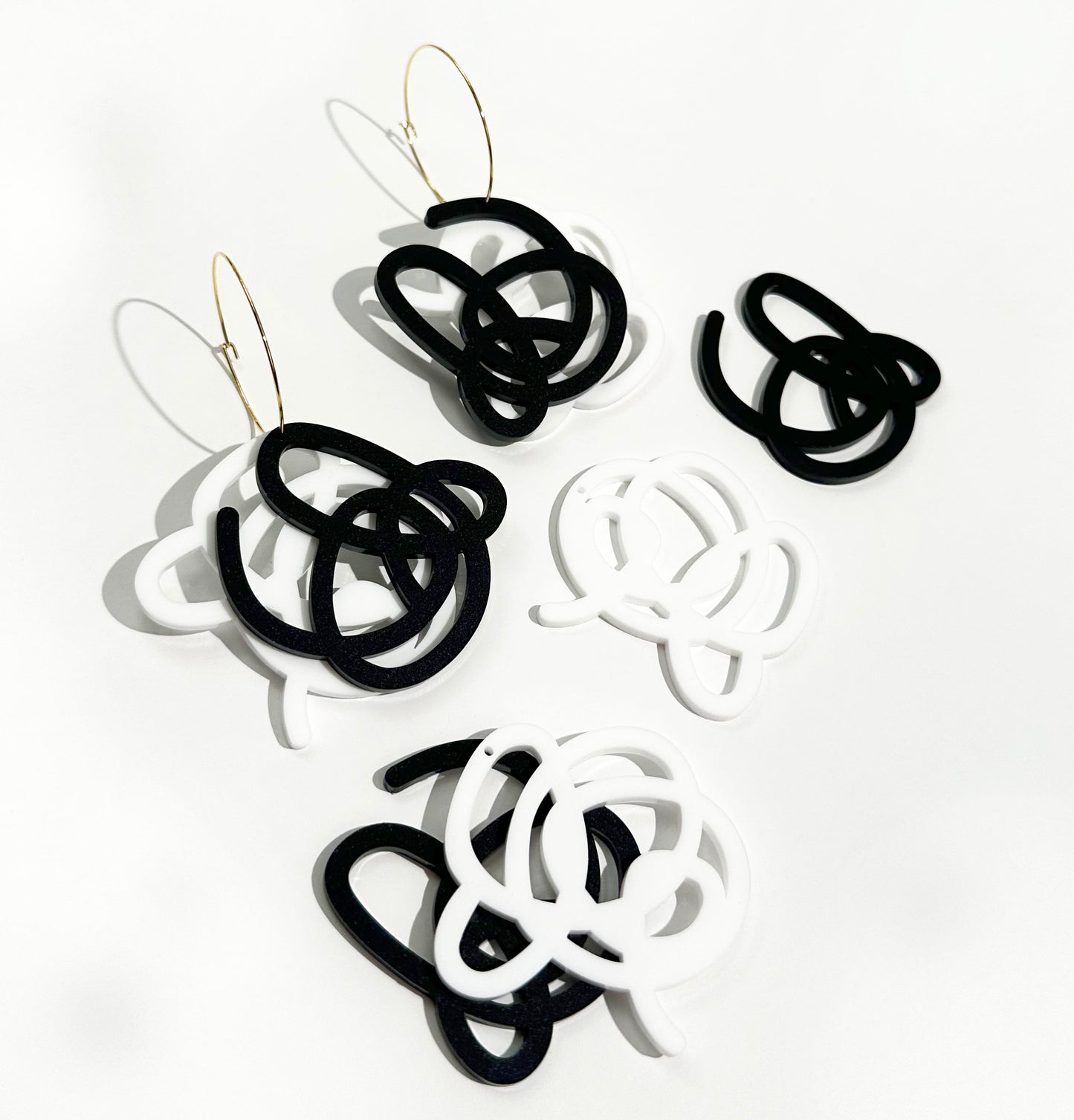 Artist Scribble Customizable Layered Hoops