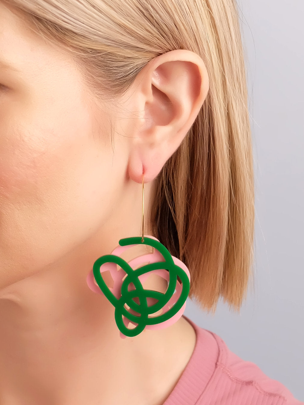 Artist Scribble Customizable Layered Hoops