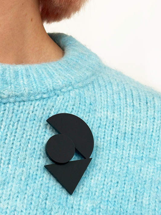 Shape Stack Brooch