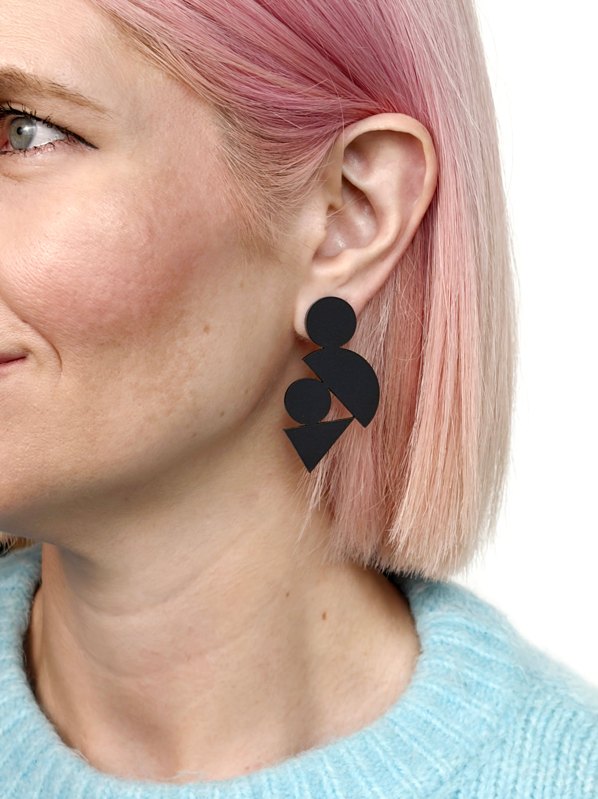 Shape Stack Stud Earrings