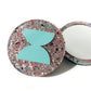 Chunky Glitter Pocket Mirror - Teal
