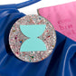 Chunky Glitter Pocket Mirror - Teal