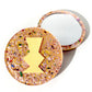 Chunky Glitter Pocket Mirror - Pastel Yellow