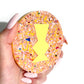 Chunky Glitter Pocket Mirror - Pastel Yellow