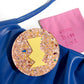 Chunky Glitter Pocket Mirror - Pastel Yellow