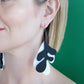 ARTIST Untitled Black & White Hoop Earrings 2