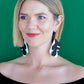 ARTIST Untitled Black & White Hoop Earrings 2