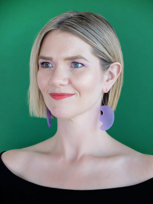 ARTIST Hoop Earrings | Lilac