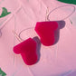 ARTIST Hoop Earrings | Fuchsia