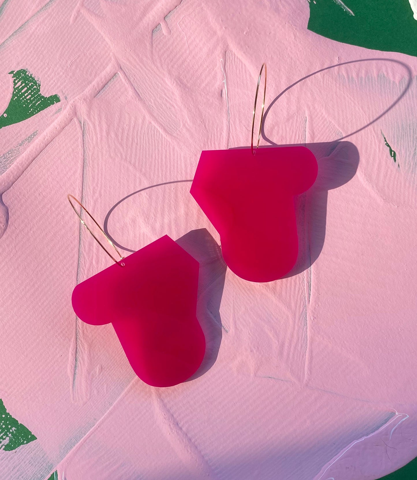 ARTIST Hoop Earrings | Fuchsia