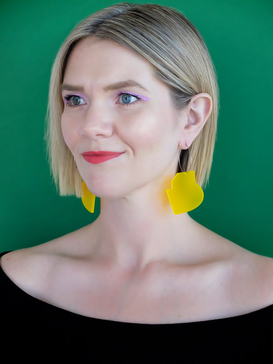 ARTIST Hoop Earrings | Yellow