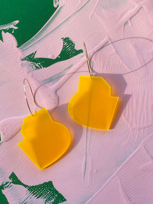ARTIST Hoop Earrings | Yellow
